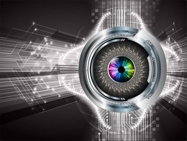 Sanal teknoloji arkaplanı devresi