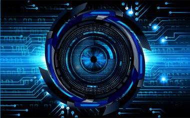 göz siber devre gelecekteki teknoloji konsepti