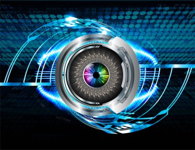 göz siber devre gelecekteki teknoloji konsepti