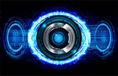 göz siber devre gelecekteki teknoloji konsepti