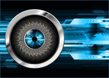 göz siber devre gelecekteki teknoloji konsepti