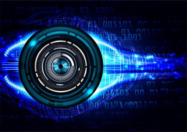 göz siber devre gelecekteki teknoloji konsepti