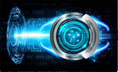 Sanal teknoloji arkaplanı devresi