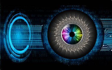 göz siber devre gelecekteki teknoloji konsepti