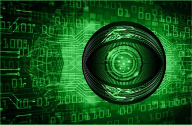 göz siber devre gelecekteki teknoloji konsepti