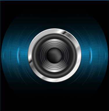 Müzik için bir arkaplan vektör illüstrasyonu