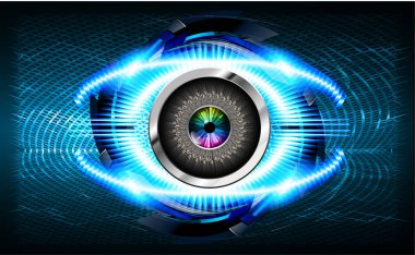 göz siber devre gelecekteki teknoloji konsepti