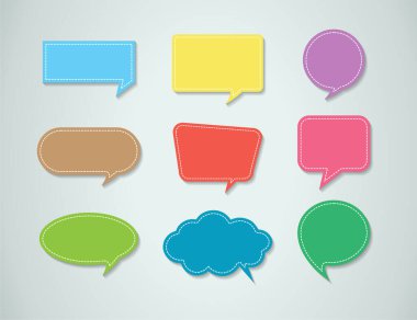 Web sitesi, bilgisayar grafiği, teknoloji ve internet için renkli modern metin kutusu şablonu, afiş