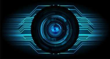 göz siber devre gelecekteki teknoloji konsepti