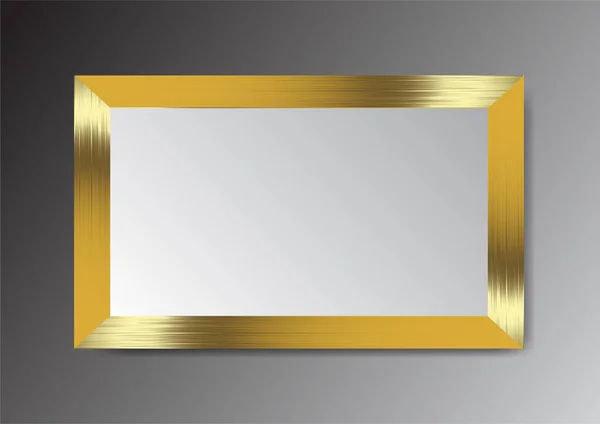 Goldenes Goldband Auf Schwarzem Hintergrund — Stockvektor