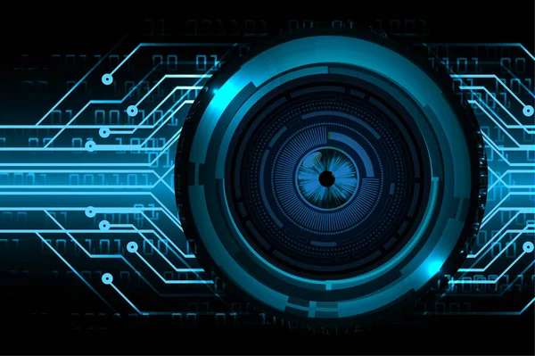 göz siber devre gelecekteki teknoloji konsepti