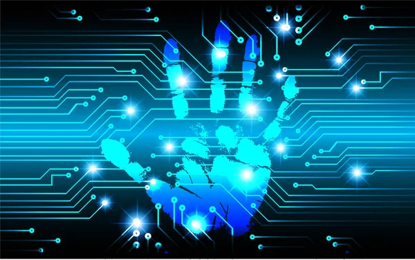 Placa Circuito Con Fondo Tecnología — Archivo Imágenes Vectoriales