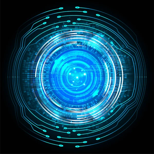 Cyber Circuit Toekomstige Technologie Concept Achtergrond — Stockvector