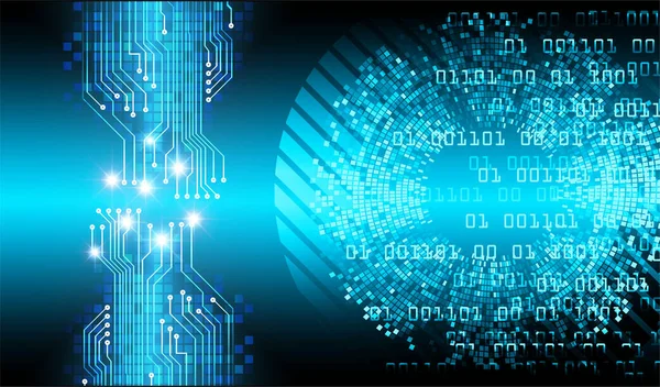 Mavi siber devre gelecekteki teknoloji konsepti