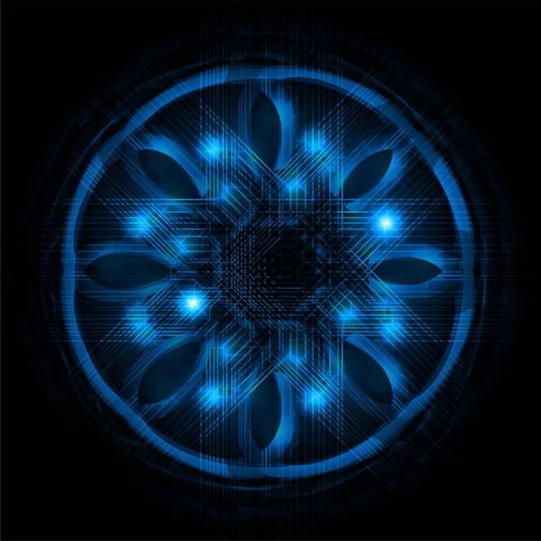 Circuito Cibernético Conceito Tecnologia Futura — Vetor de Stock