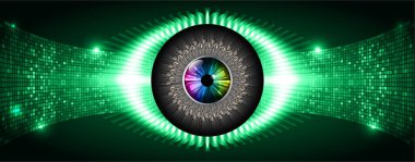 göz siber devre gelecekteki teknoloji konsepti