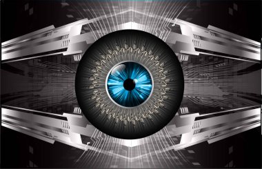 göz siber devre gelecekteki teknoloji konsepti