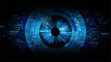 göz siber devre gelecekteki teknoloji konsepti
