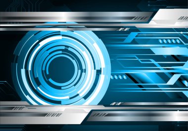 göz siber devre gelecekteki teknoloji konsepti