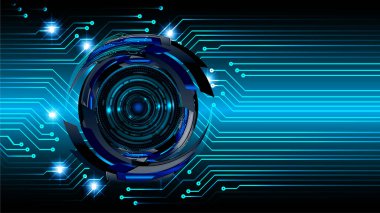 Siber devre gelecekteki teknoloji kavramı