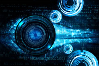 göz siber devre gelecekteki teknoloji konsepti