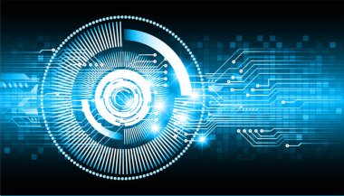 göz siber devre gelecekteki teknoloji konsepti