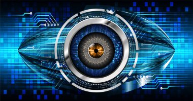 göz siber devre gelecekteki teknoloji konsepti