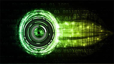 göz siber devre gelecekteki teknoloji konsepti