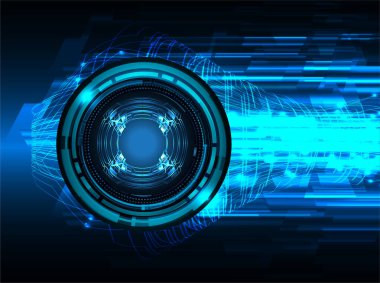 Sanal teknoloji arkaplanı devresi