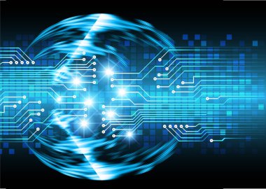 Siber devre gelecekteki teknoloji kavramı