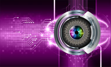göz siber devre gelecekteki teknoloji konsepti