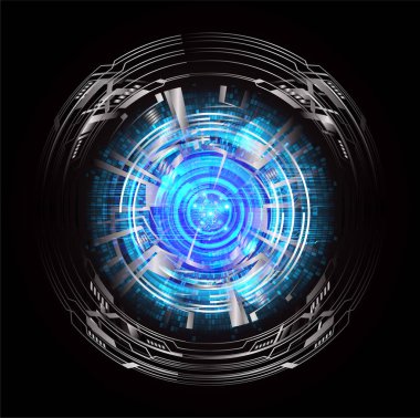 göz siber devre gelecekteki teknoloji konsepti