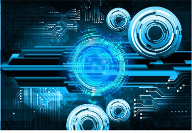 Siber devre gelecekteki teknoloji kavramı