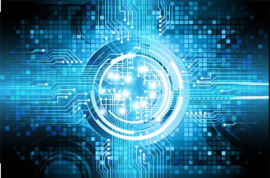 göz siber devre gelecekteki teknoloji konsepti