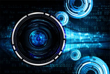 göz siber devre gelecekteki teknoloji konsepti