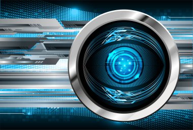 göz siber devre gelecekteki teknoloji konsepti