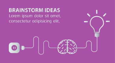 yaratıcı fikir kavramı. vektör illüstrasyonu