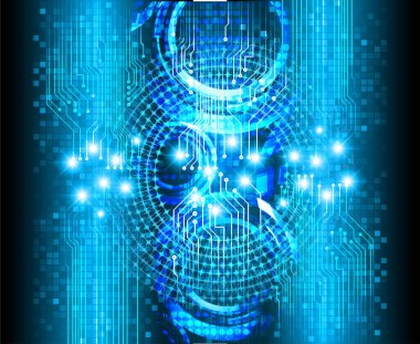 Siber devre gelecekteki teknoloji kavramı