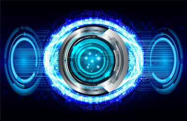 Sanal teknoloji arkaplanı devresi