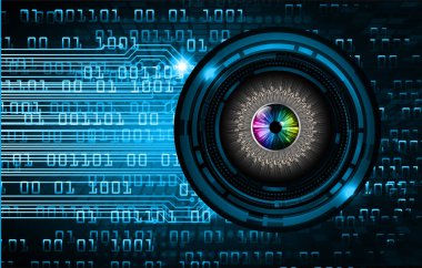 göz siber devre gelecekteki teknoloji konsepti