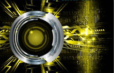 göz siber devre gelecekteki teknoloji konsepti