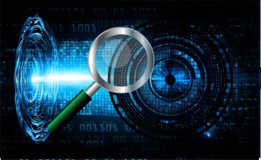 göz siber devre gelecekteki teknoloji konsepti