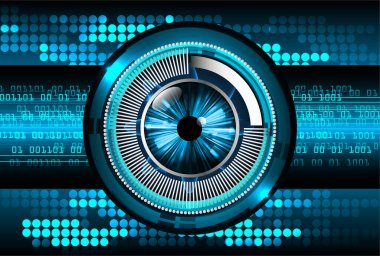 göz siber devre gelecekteki teknoloji konsepti