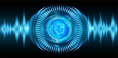 göz siber devre gelecekteki teknoloji konsepti