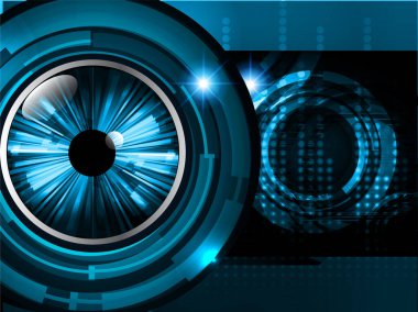 göz siber devre gelecekteki teknoloji konsepti