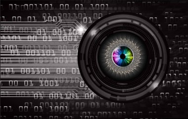 göz siber devre gelecekteki teknoloji konsepti