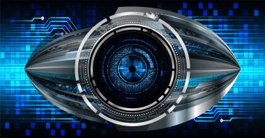 göz siber devre gelecekteki teknoloji konsepti