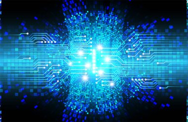 Siber devre gelecekteki teknoloji kavramı