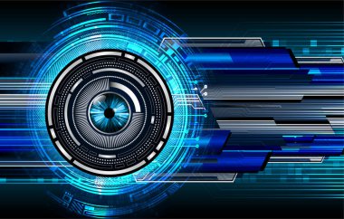 göz siber devre gelecekteki teknoloji konsepti