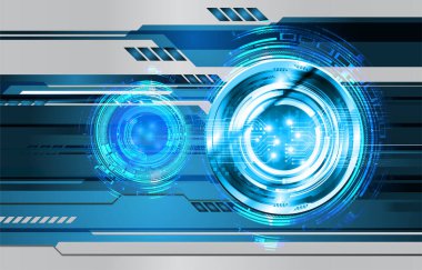 göz siber devre gelecekteki teknoloji konsepti